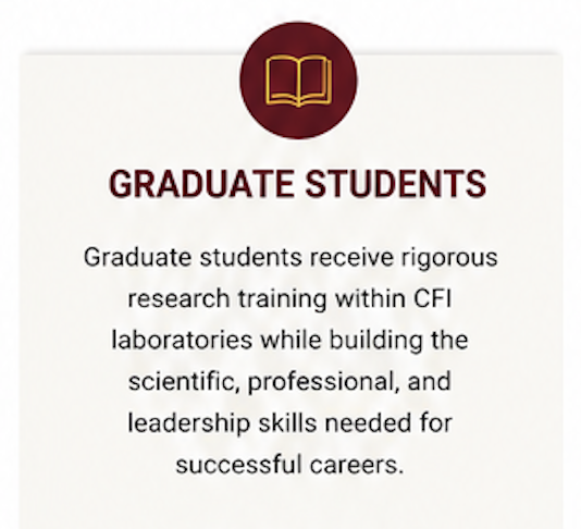 CFI Graduate Student info