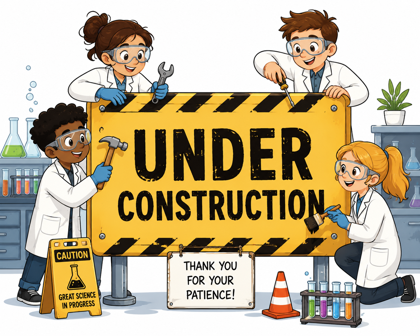 Research techs under construction picture